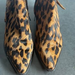 Cheetah print booties by Sam Edelman, size 7